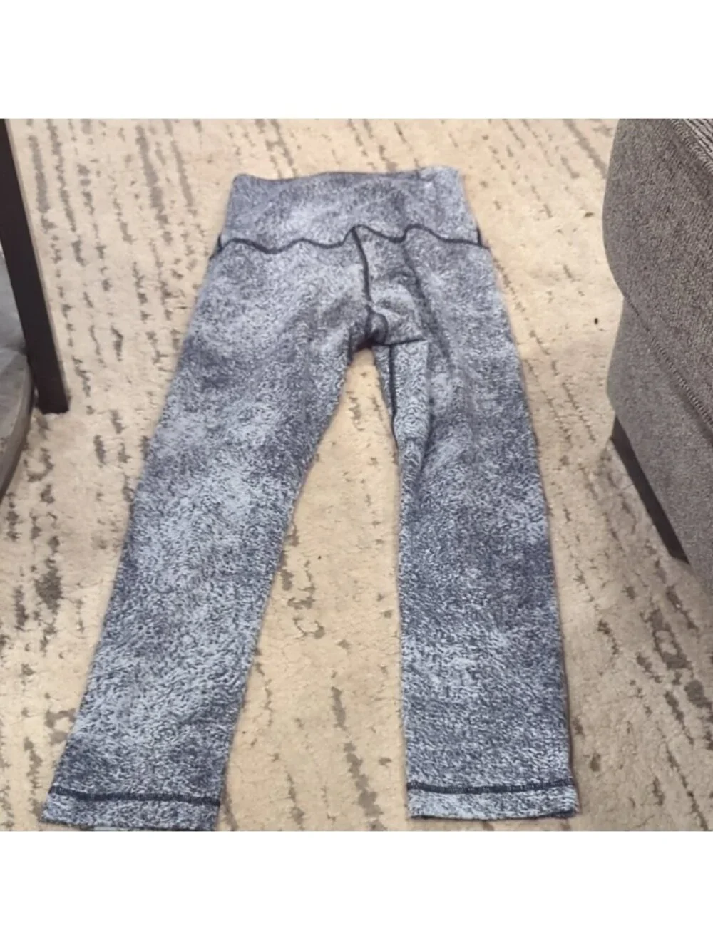 Lululemon Wunder Under Pant (Hi-Rise) Luon Spray Jacquard White Black